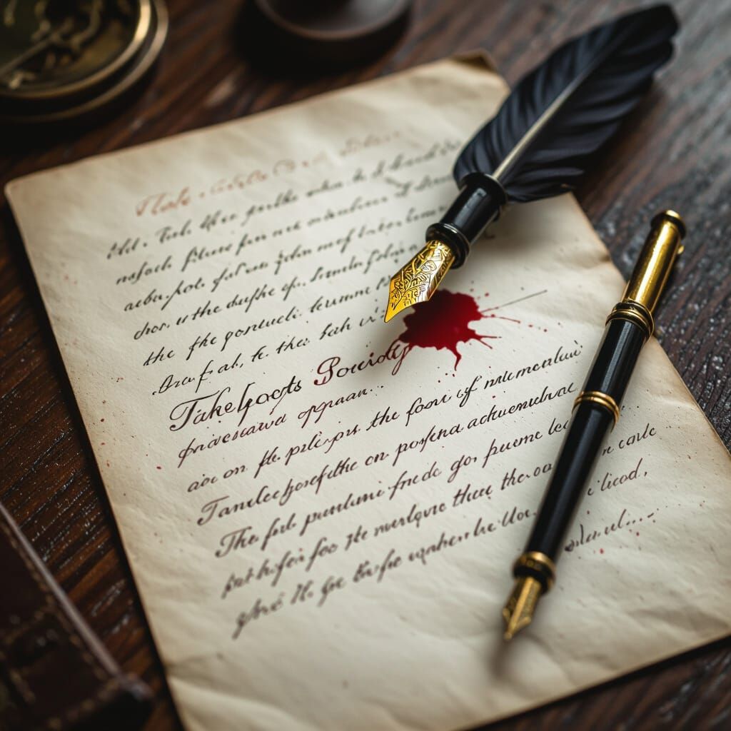 Inkwell and Blood Splatter: Fake Poets Society