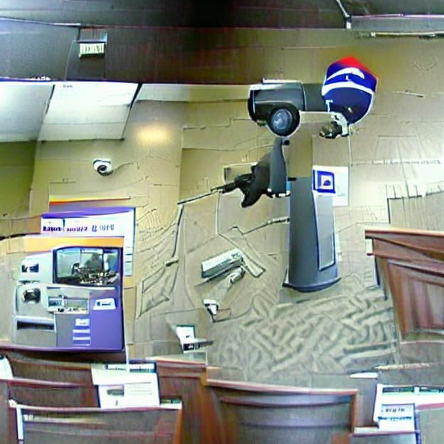 Bank Robbery Captured by Security Camera