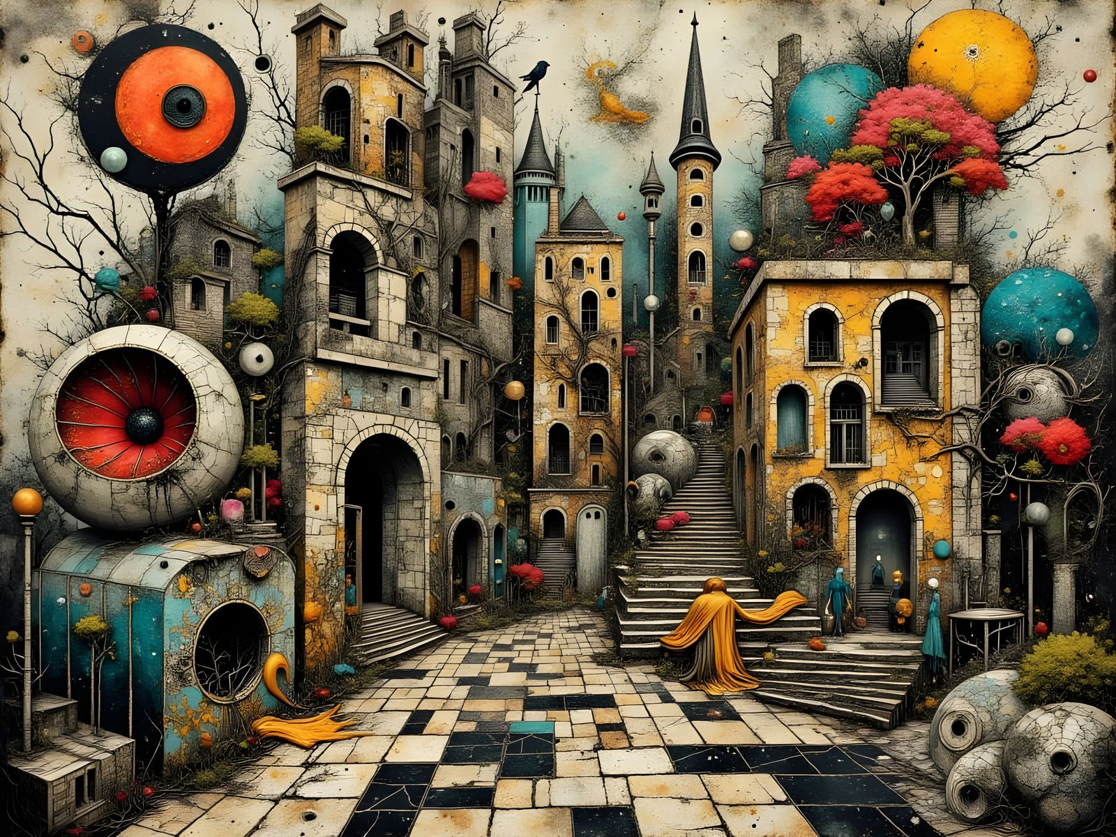 Abstract Surrealism: Meaning Breakdown in Visual Noise