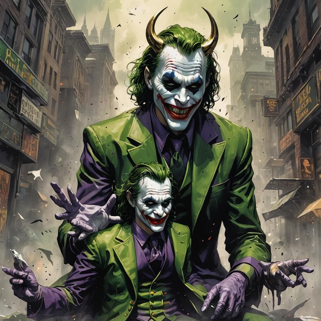 Sinister Joker Meets Loki, God of Mischief