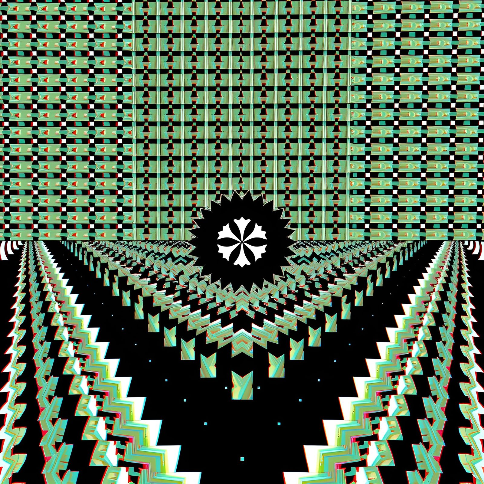 Autostereogram Parliament Arena with Shout Patterns