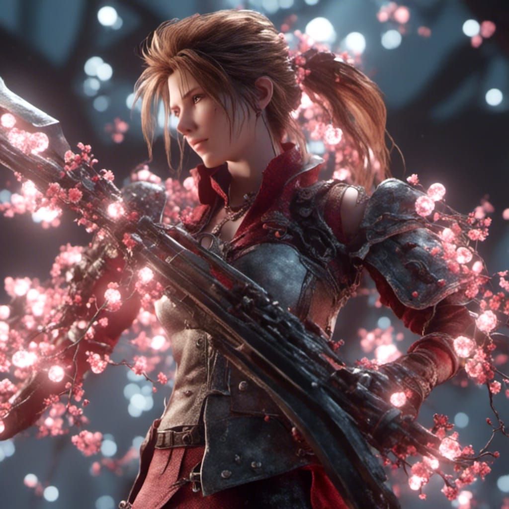 Aerith Gainsborough in Hyperreal 8K Rendering
