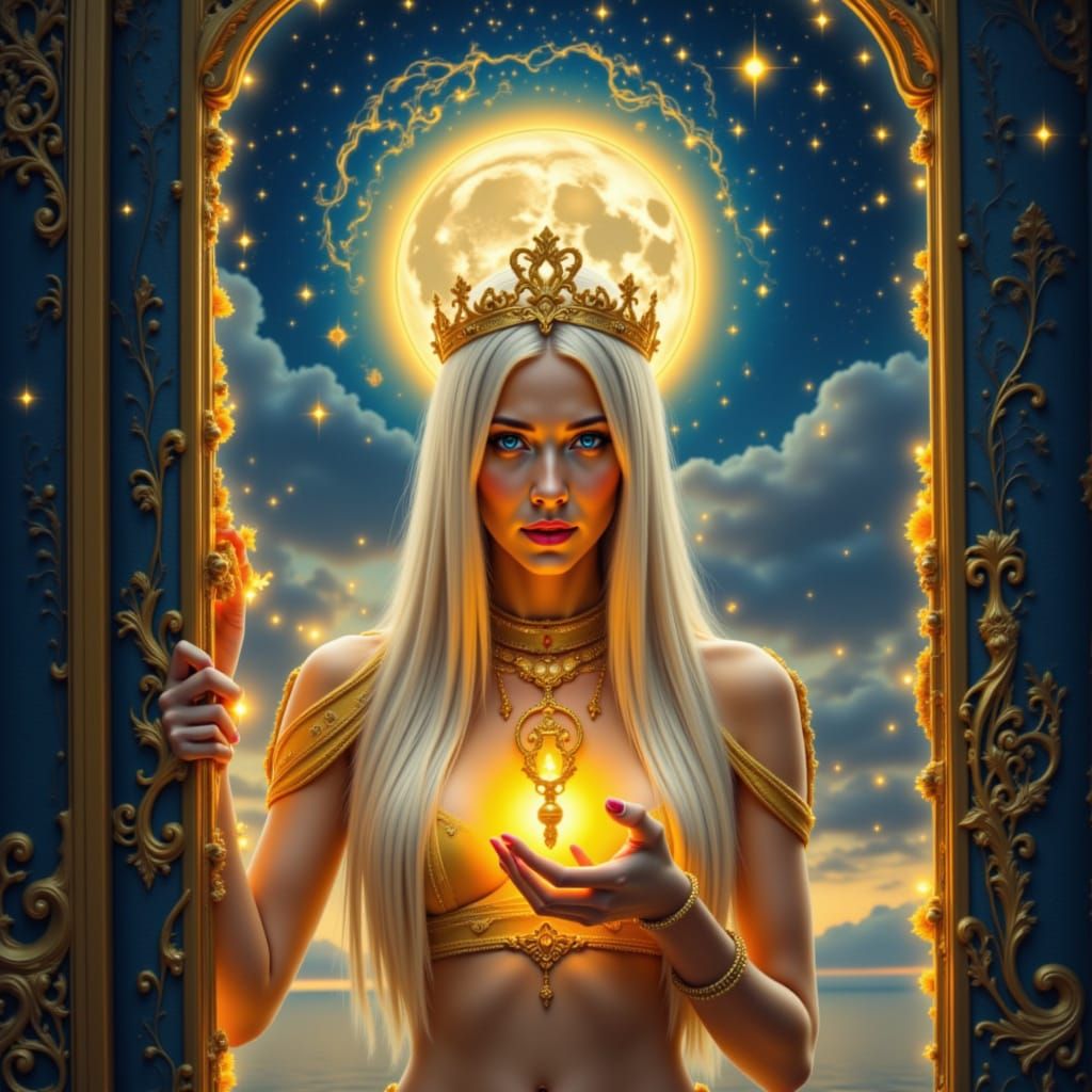 Moonlit Doorway Opened by Fiery Key