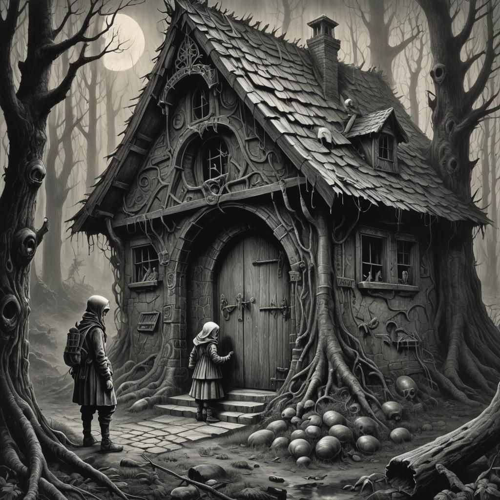 Grimm's Fairy Tales illustrated by H.R. Giger - Hansel and Gretel