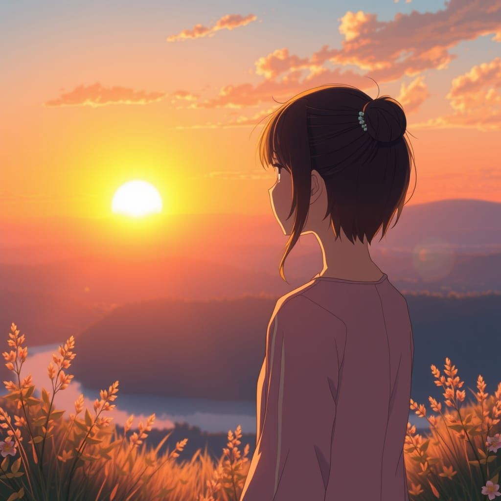 Warm Sunset Anime Key Visual