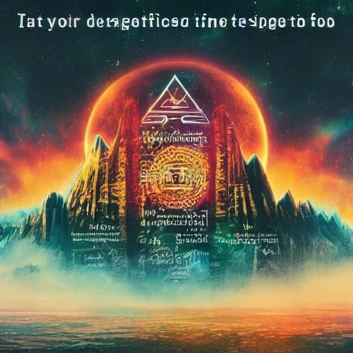 Psychedelic Greek Alphabet in Alchemic Style