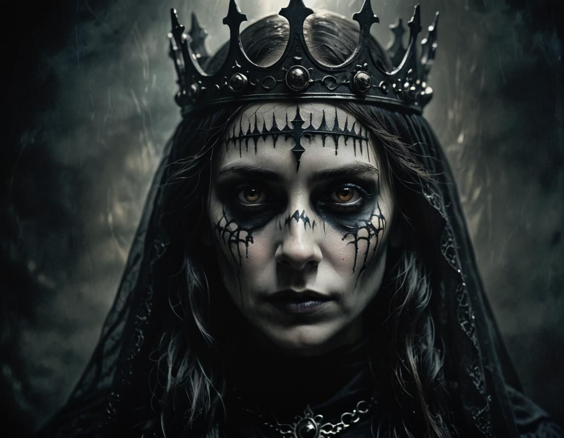 Gothic Surrealism Portrait: The Starless Crown