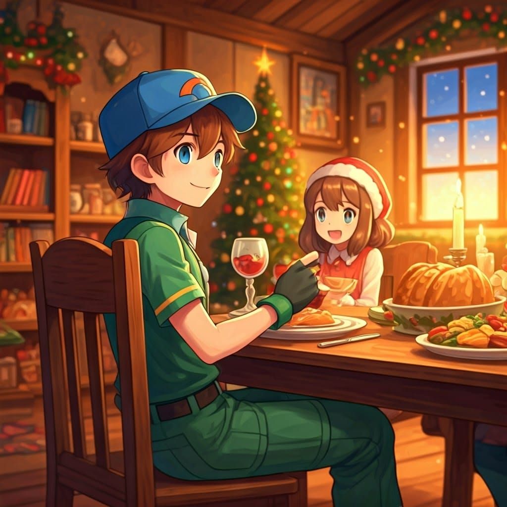 Festive Christmas Celebration with Pokémon Trainer
