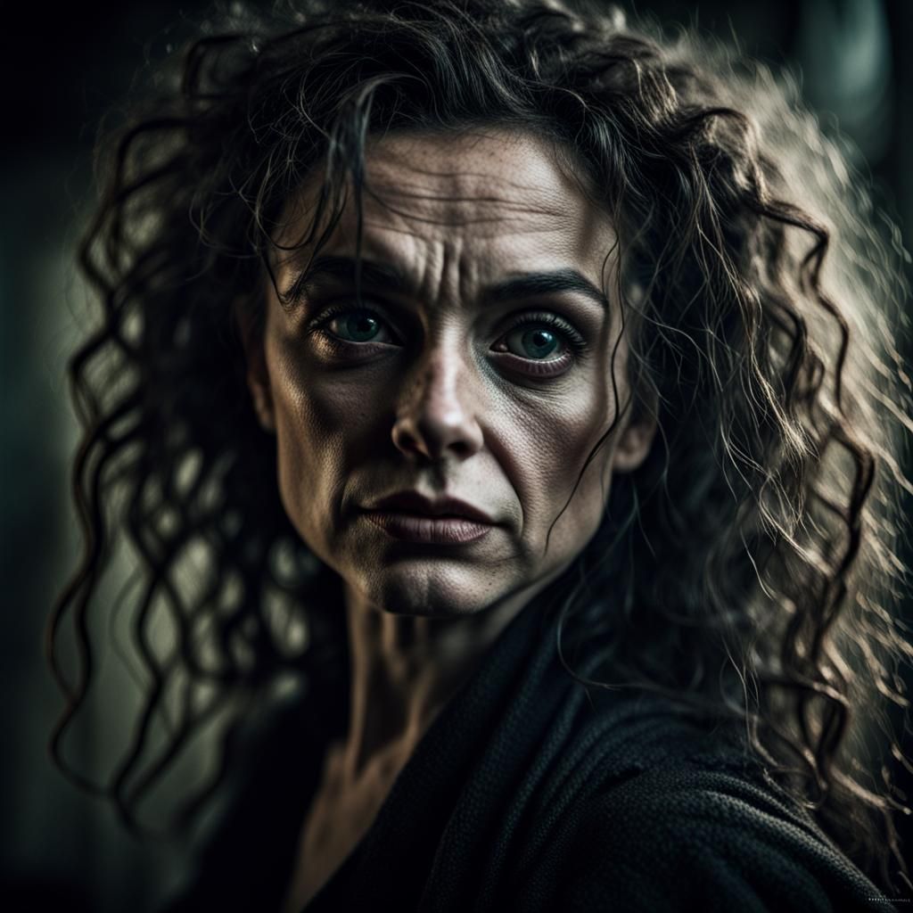 Intense Portrait in the Style of Street Photography