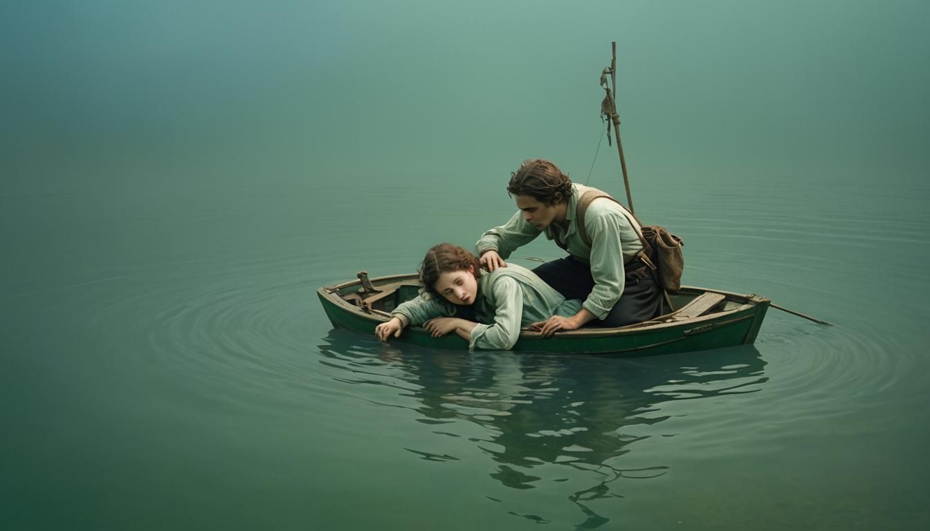 Shipwreck Sinking Underwater: Romantic Futurism