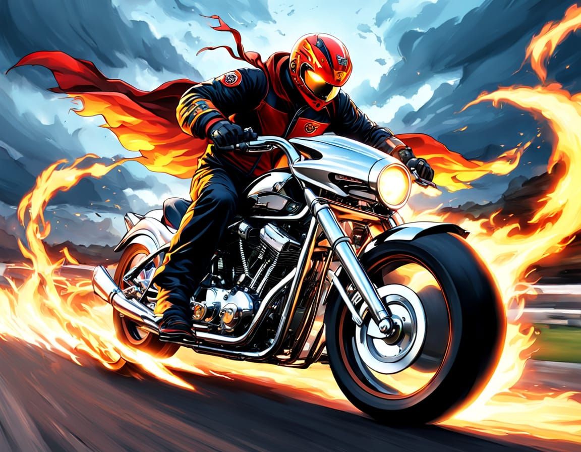 Turbo-Charged Biker Rides into Midnight Thunder