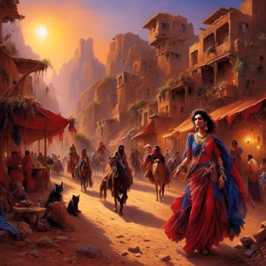 Desert Oasis Party: An Epic Masterpiece