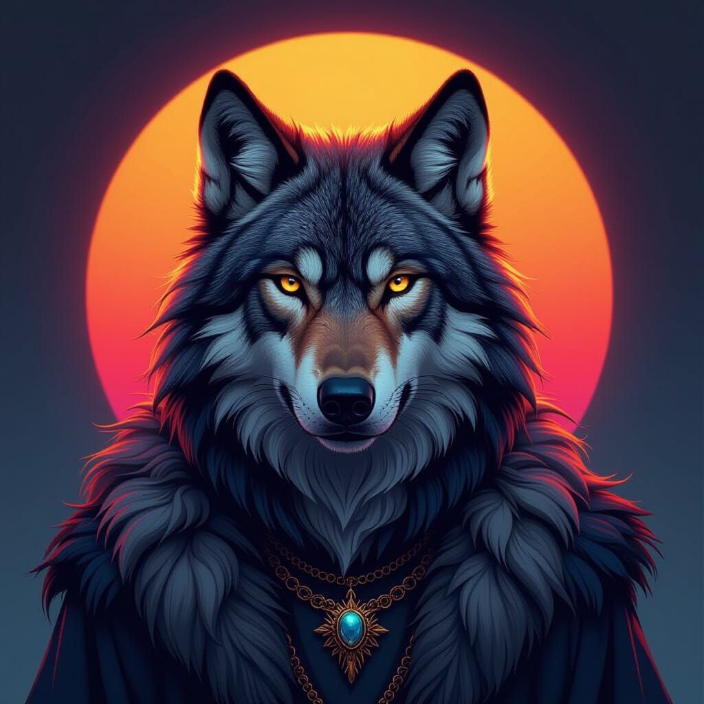 Hyperdetailed Wolf Portrait in Rutkowski Style