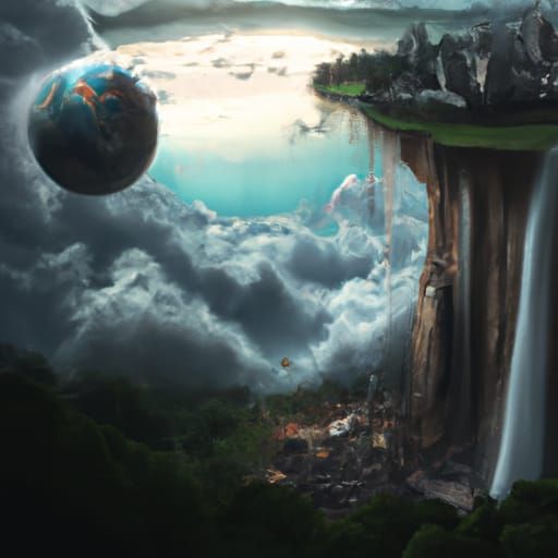 Dramatic Digital Painting of World's End