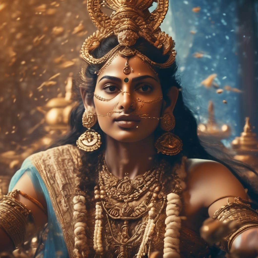 Lord Shiva and Parvati in Himalayan Meditation