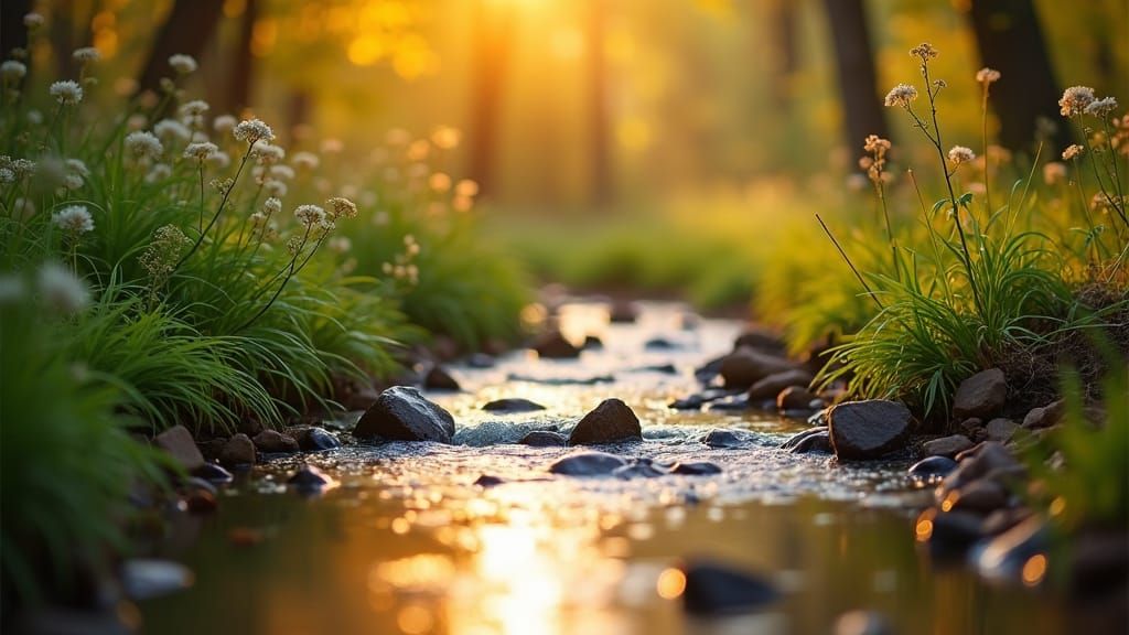 September Calendar in Nature: Creek Photography