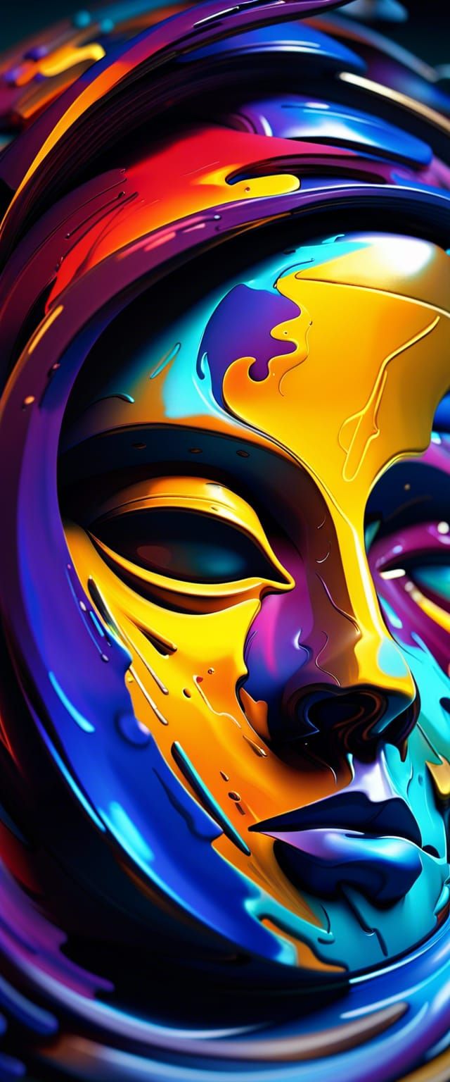 Hyperdetailed AI Graffiti Art in Dark Fantasy Style