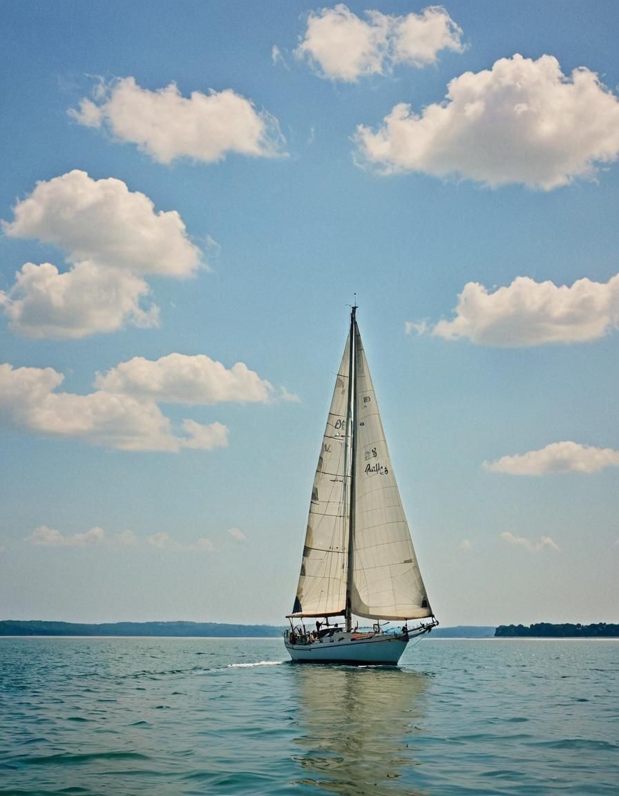 Sailboat on Calm Seas: A Tranquil Escape