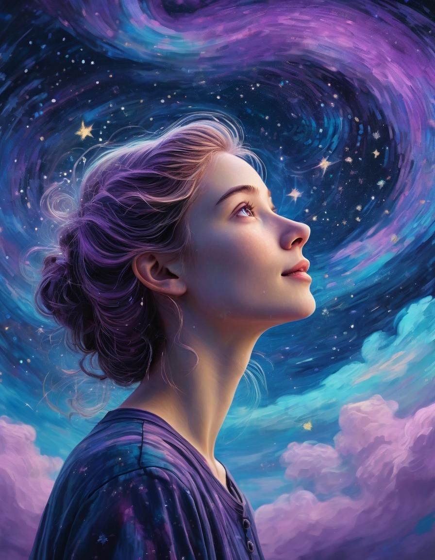 Dreamy Cosmos Art Inspired by Van Gogh's Starry Night