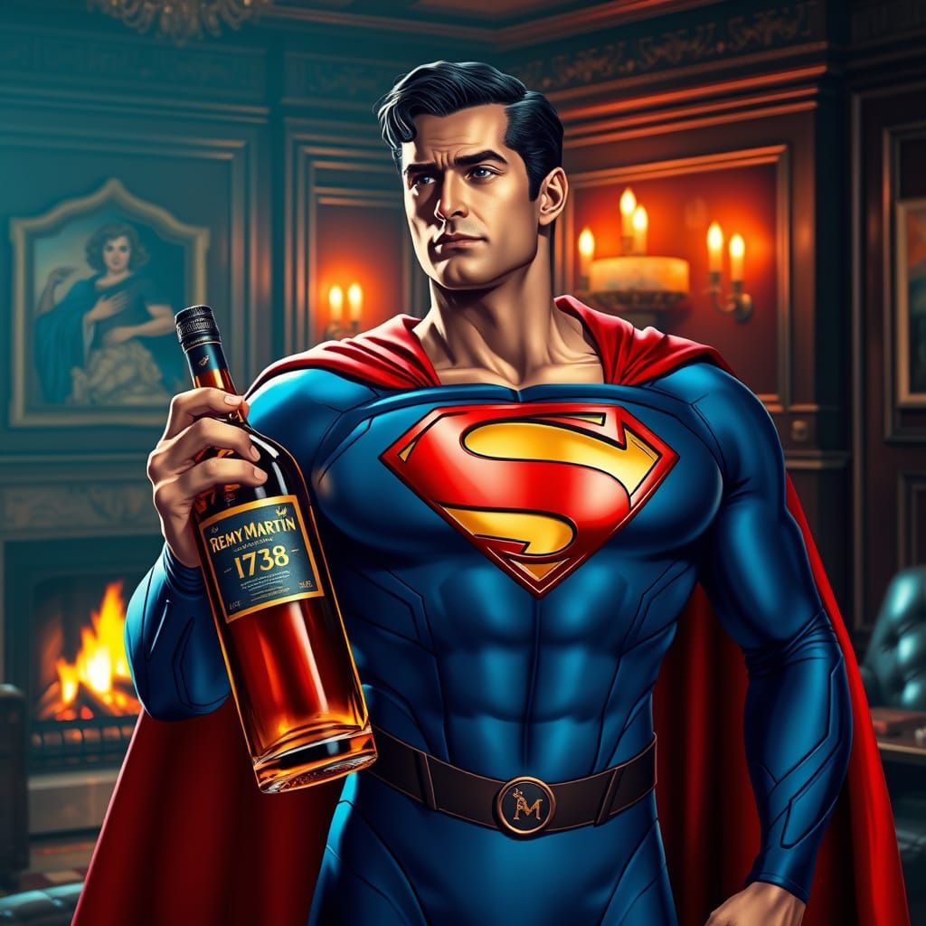 Superman Promotes Remy Martin in Futuristic Elegance