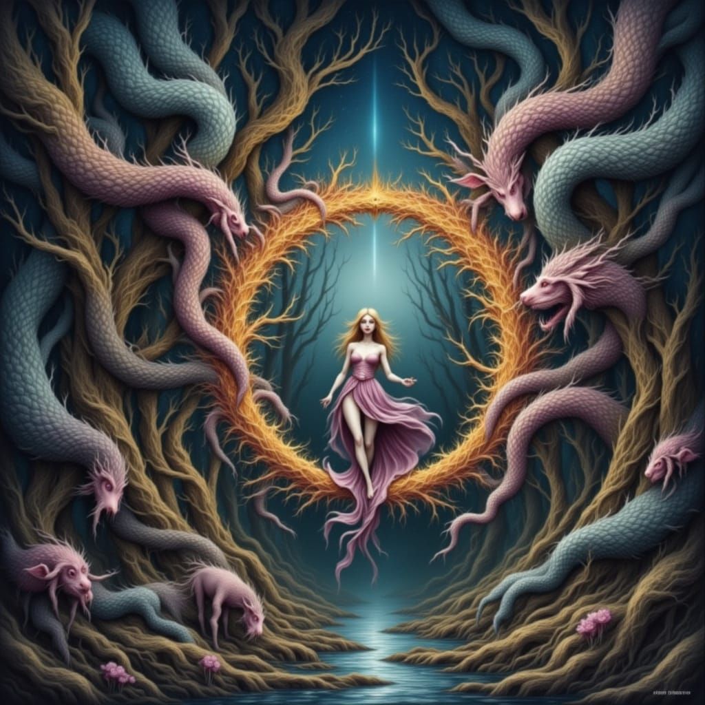 Ethereal Purple Creature in Elder Scrolls Universe