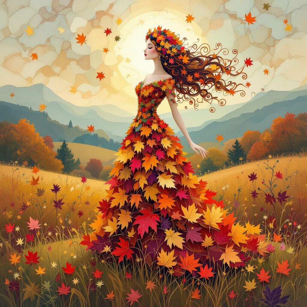 Autumn woman