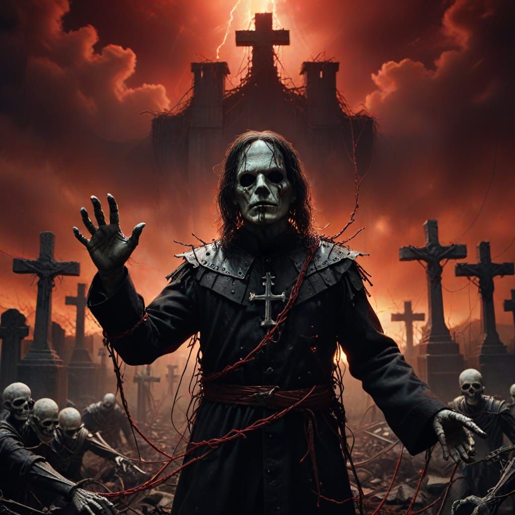 Ghostly Graveyard Master of Puppets Album Art