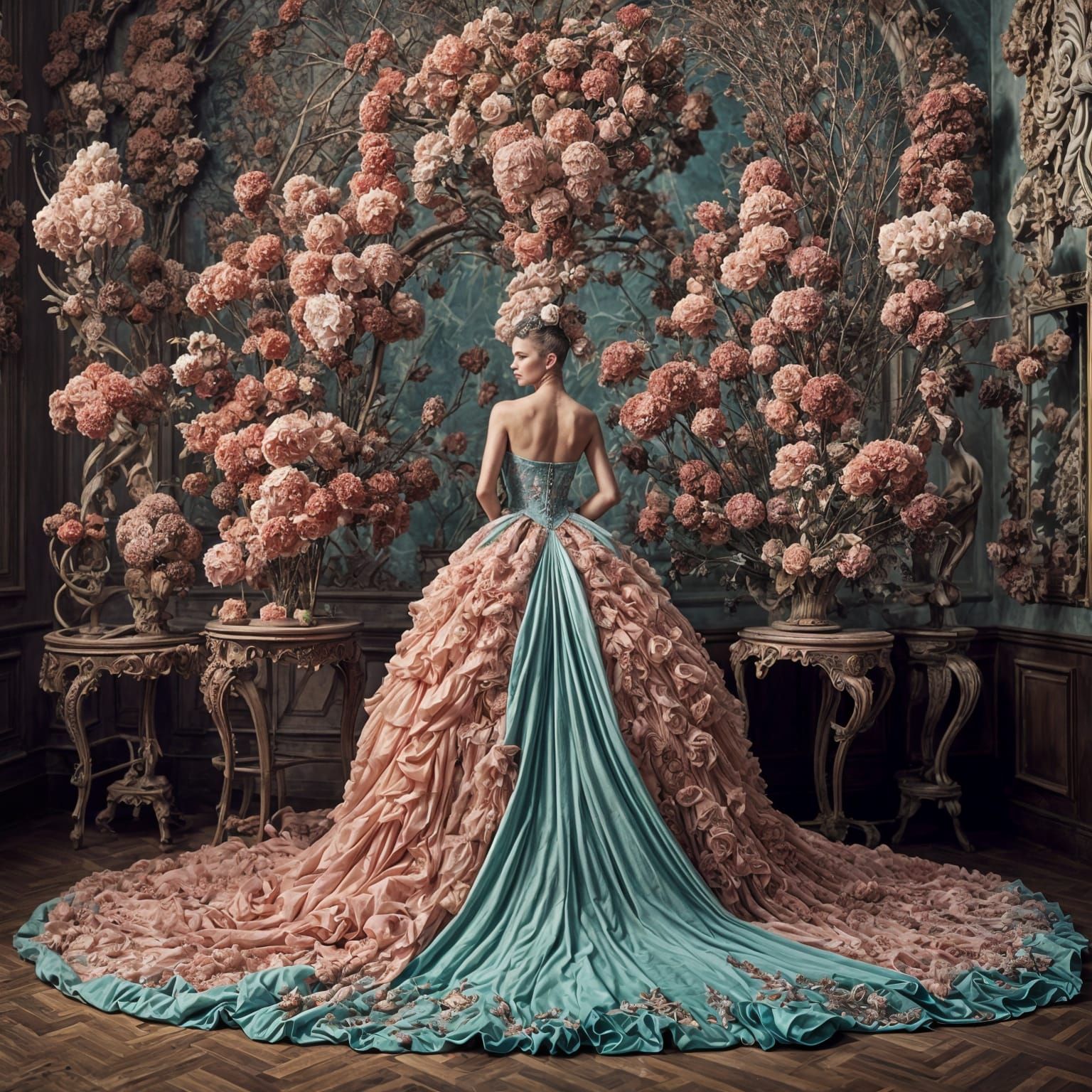 Haute Couture Gown Fashion Photo Shoot