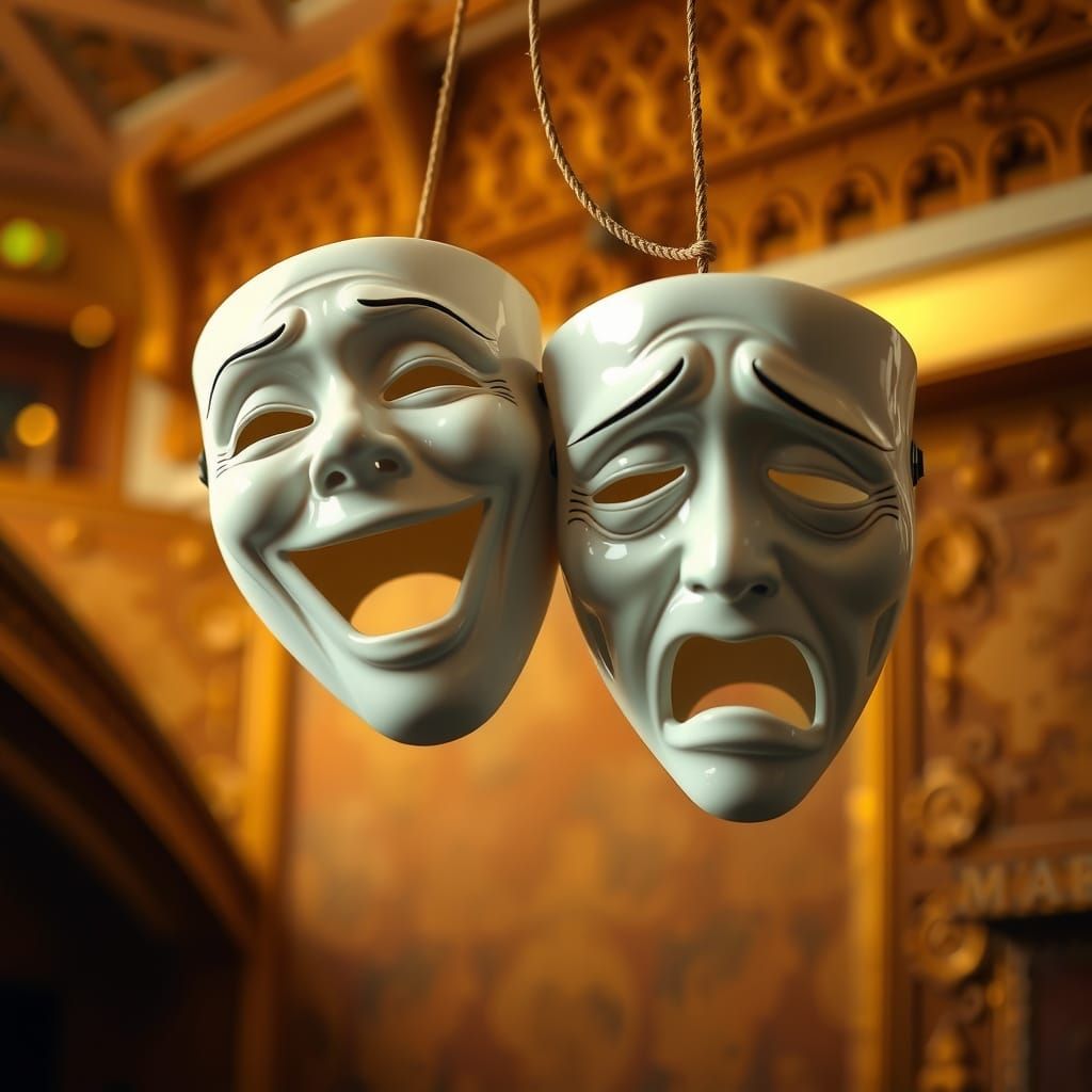 Laughter and Tears Entwined in Golden Splendor