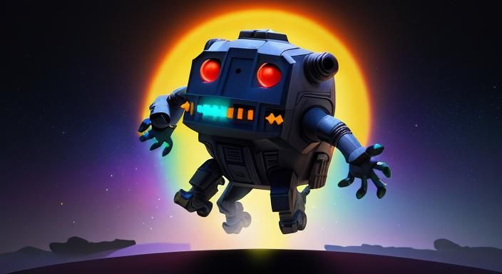 Space Invaders Reimagined as Pixar 3D Art