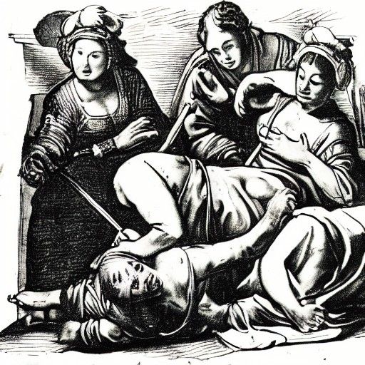 Judith Slaying Holofernes: An Instructional Diagram