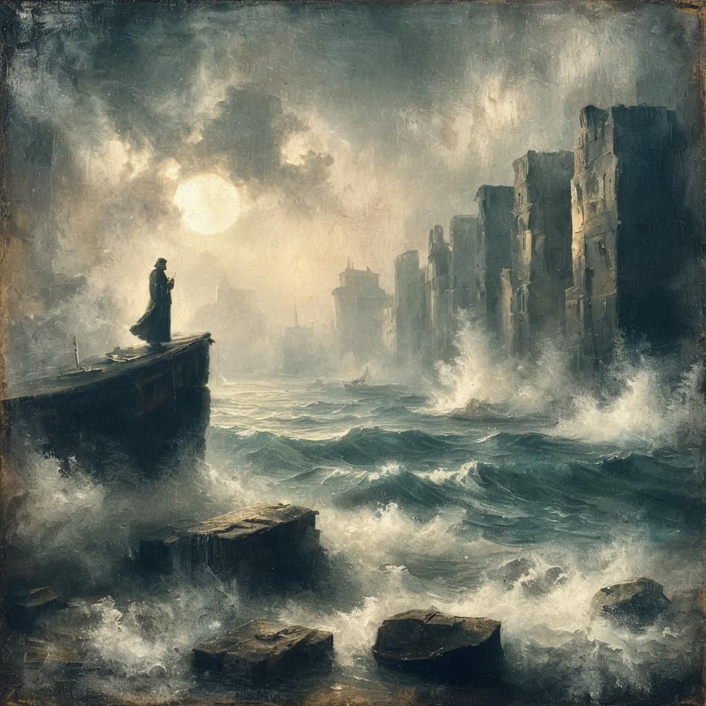 Baroque Merchant in Dimly Lit Chamber