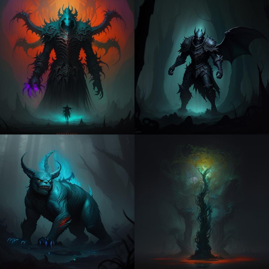 Strange Gremlin Attack: Hyperdetailed Digital Concept Art