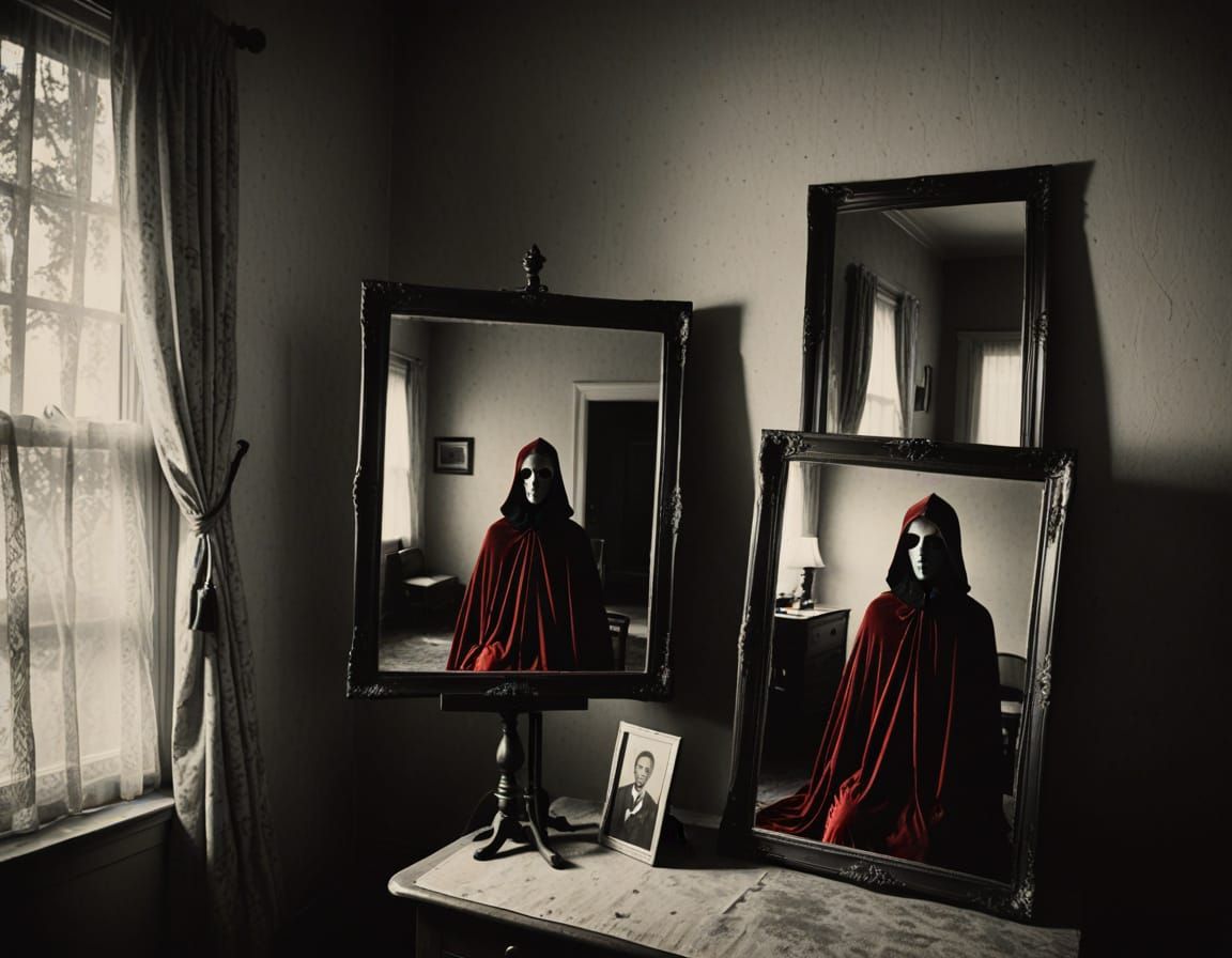 Gothic Film Noir Mystery Scene in Dark Velvet Hush