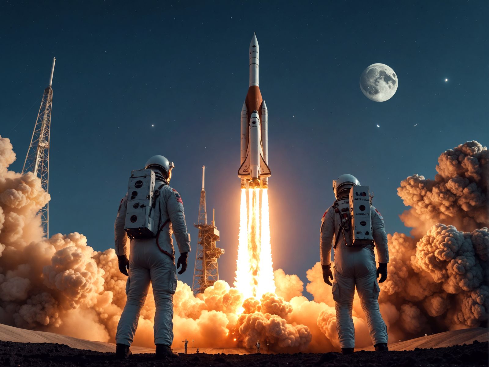Rocket Launch to the Moon at NASA Headquarters