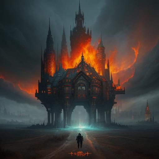 Campervan at Campfire: Digital Matte Painting