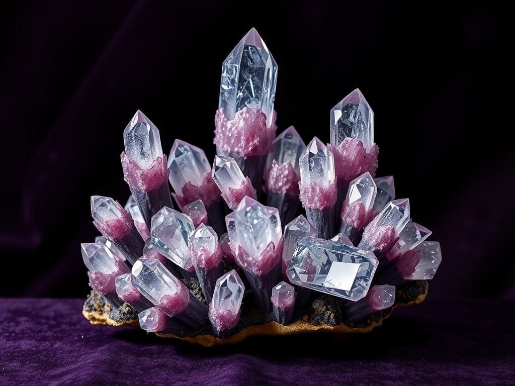 Ethereal Ametiste Druse on Velvet: Renaissance-Inspired Beau...