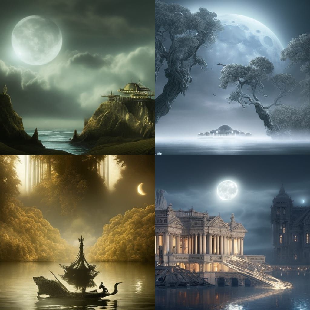 Epic Cinematic Moonlight Sonata Digital Painting