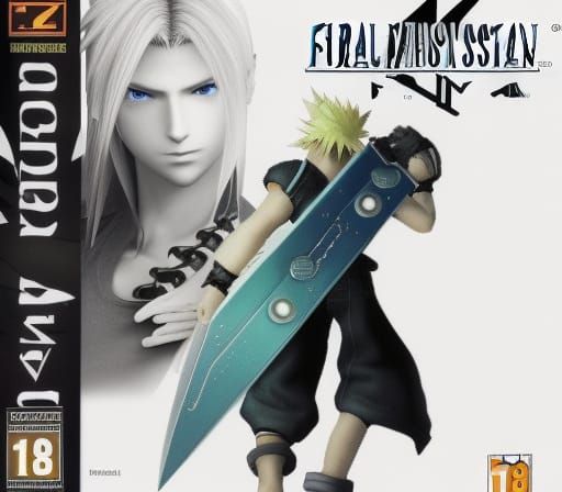 Final Fantasy VII Playstation Game Art