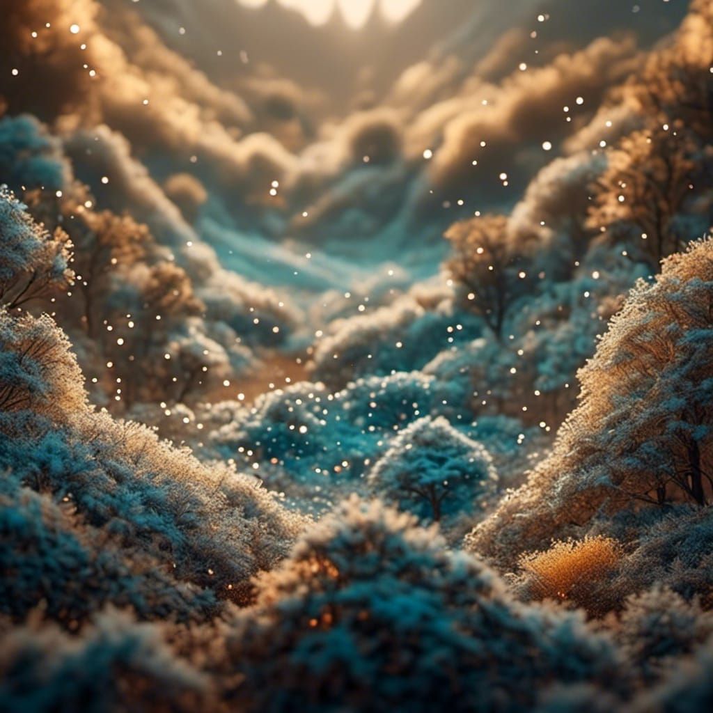 Photorealistic Image with Intricate Light and Detail