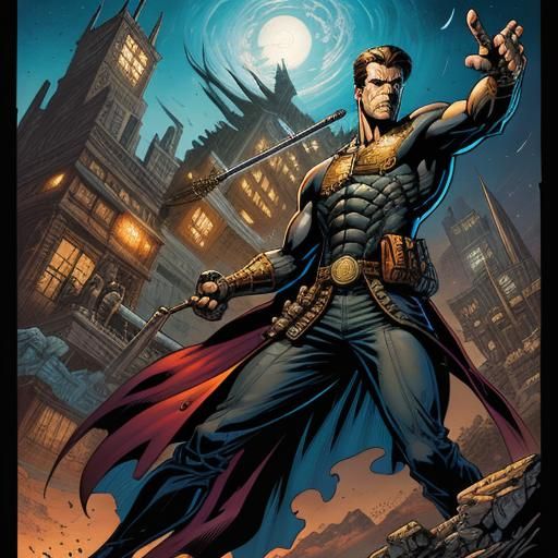 Man's Final Moments: Comic Book Art