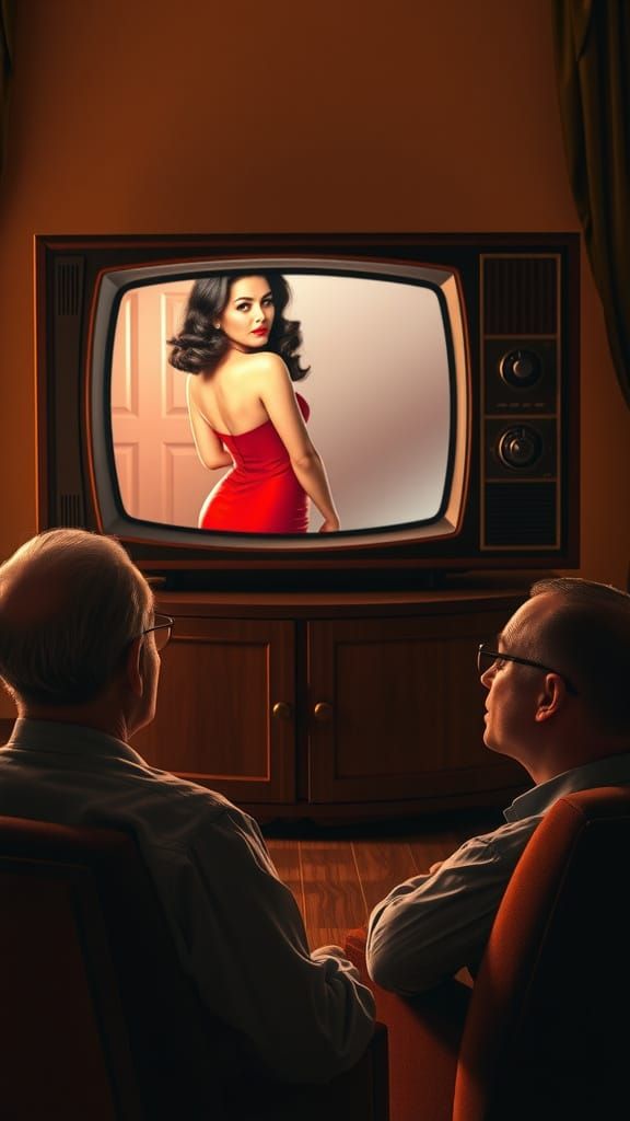 Mid Century Couple Enchanted by Classic Hollywood Siren
