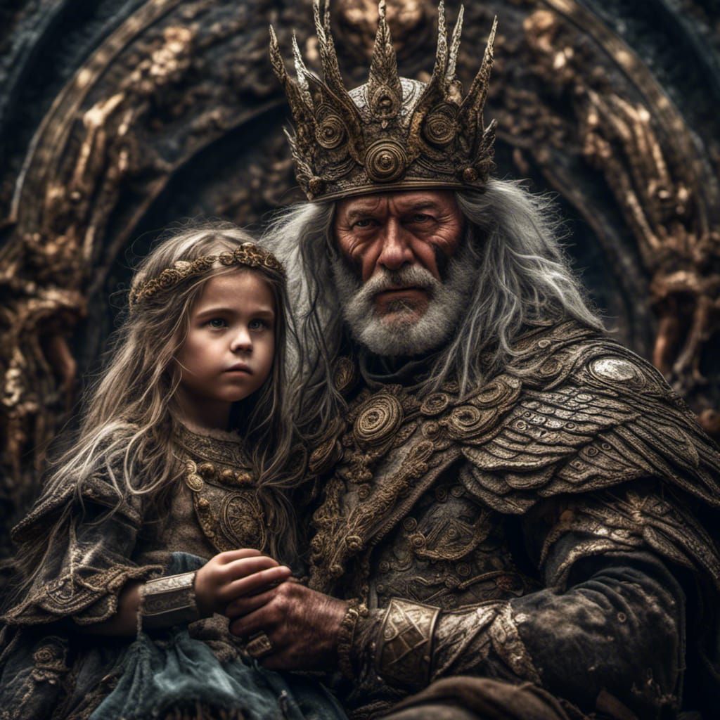 Hyperrealistic Father and Daughter: Invincible Warriors