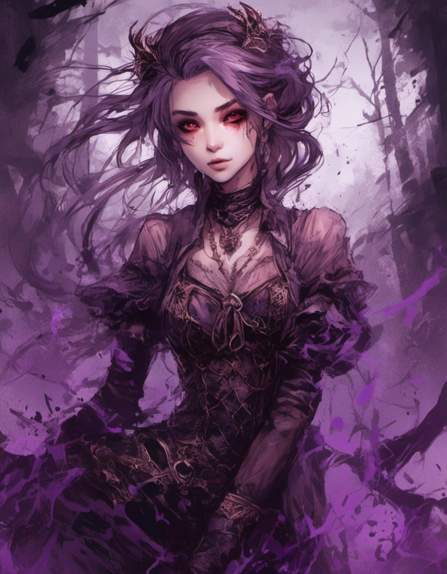 Kuki Shinobu Vector Graphic in Anime Style