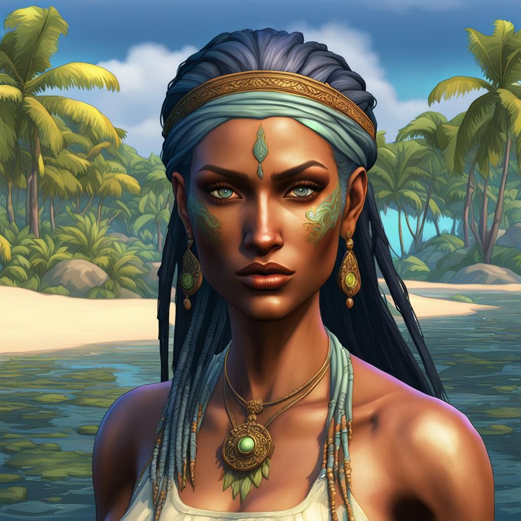 Sims 2 Character Portrait in Artgerm Style