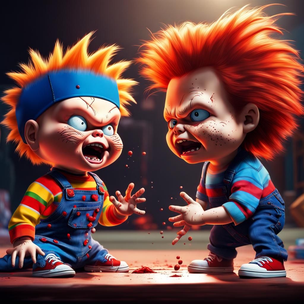 Chucky versus Chucky from Rugrats