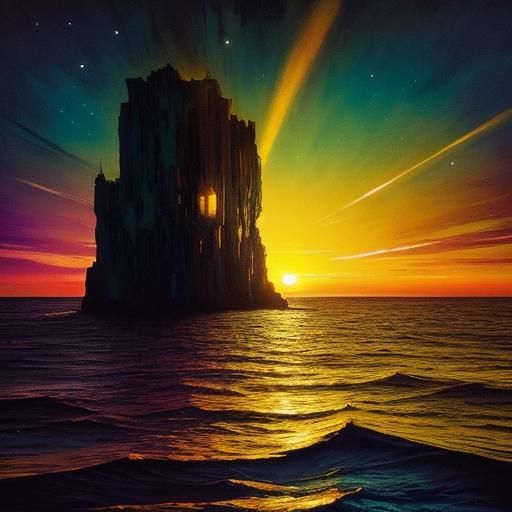 Golden Tear Illuminates a Breathtaking Sunset