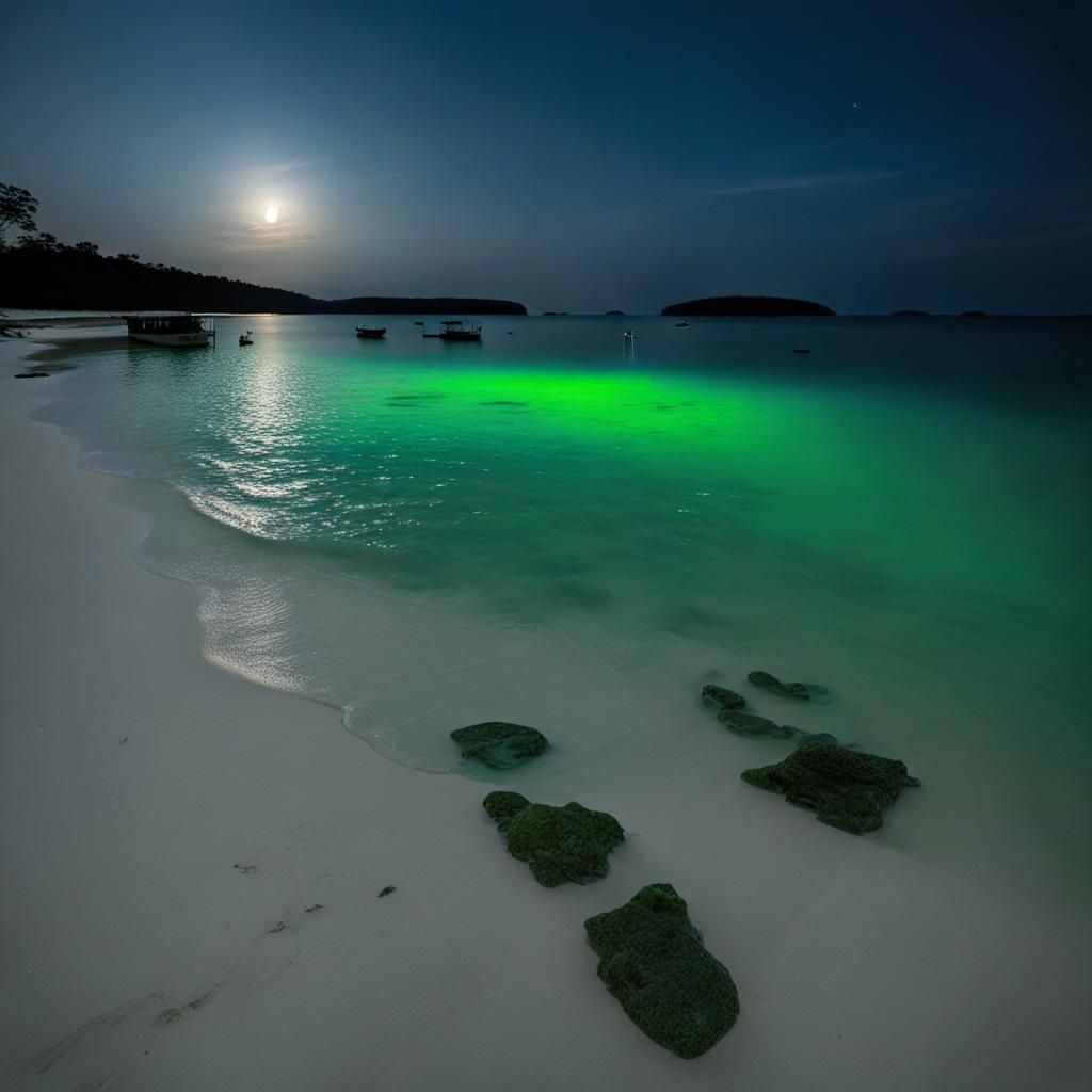 Bioluminescent Plankton on Koh Rong Sanloem Beach