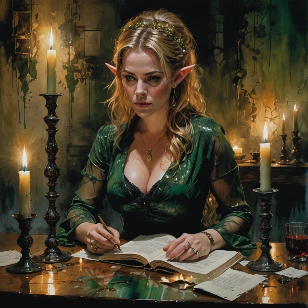 Plotting a Curse? Or just heartbroken?