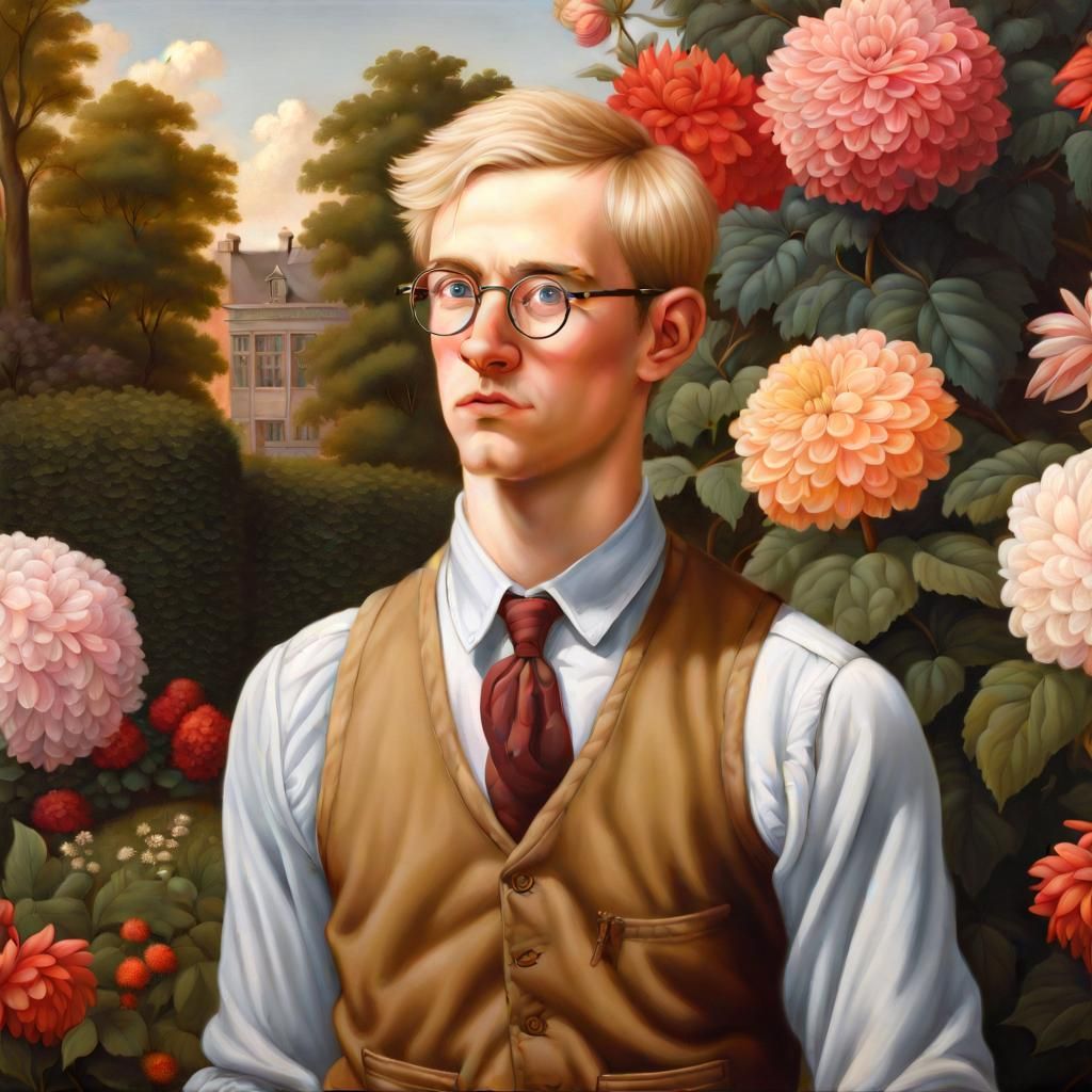 Detailed Garden Portrait in Heidelberg School Style